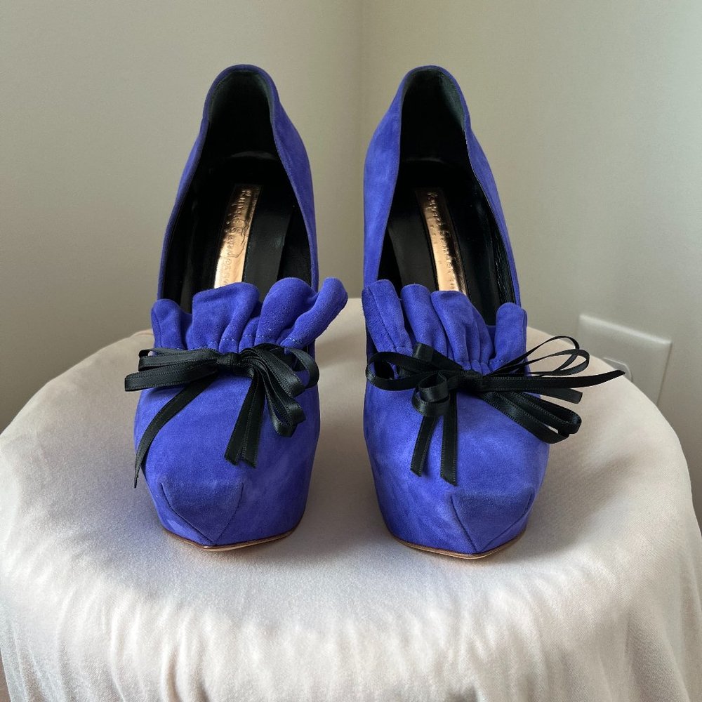 Rupert Sanderson Camoscio Viola Heels